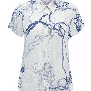 Cabi ocean breeze boating button down medium
